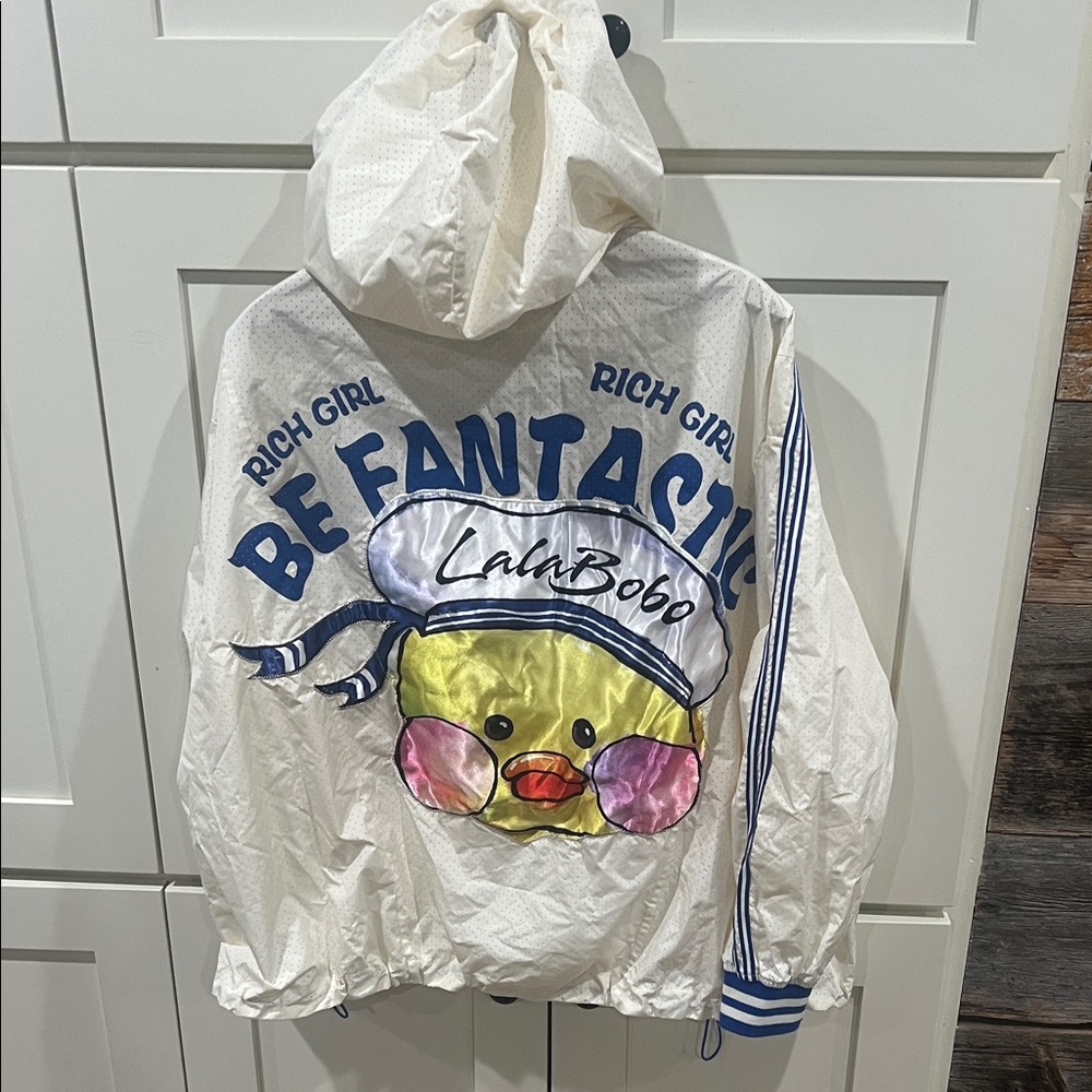 Lalabobo Rich Girl Be Fantastic Graphic Sailor windbreaker Jacket